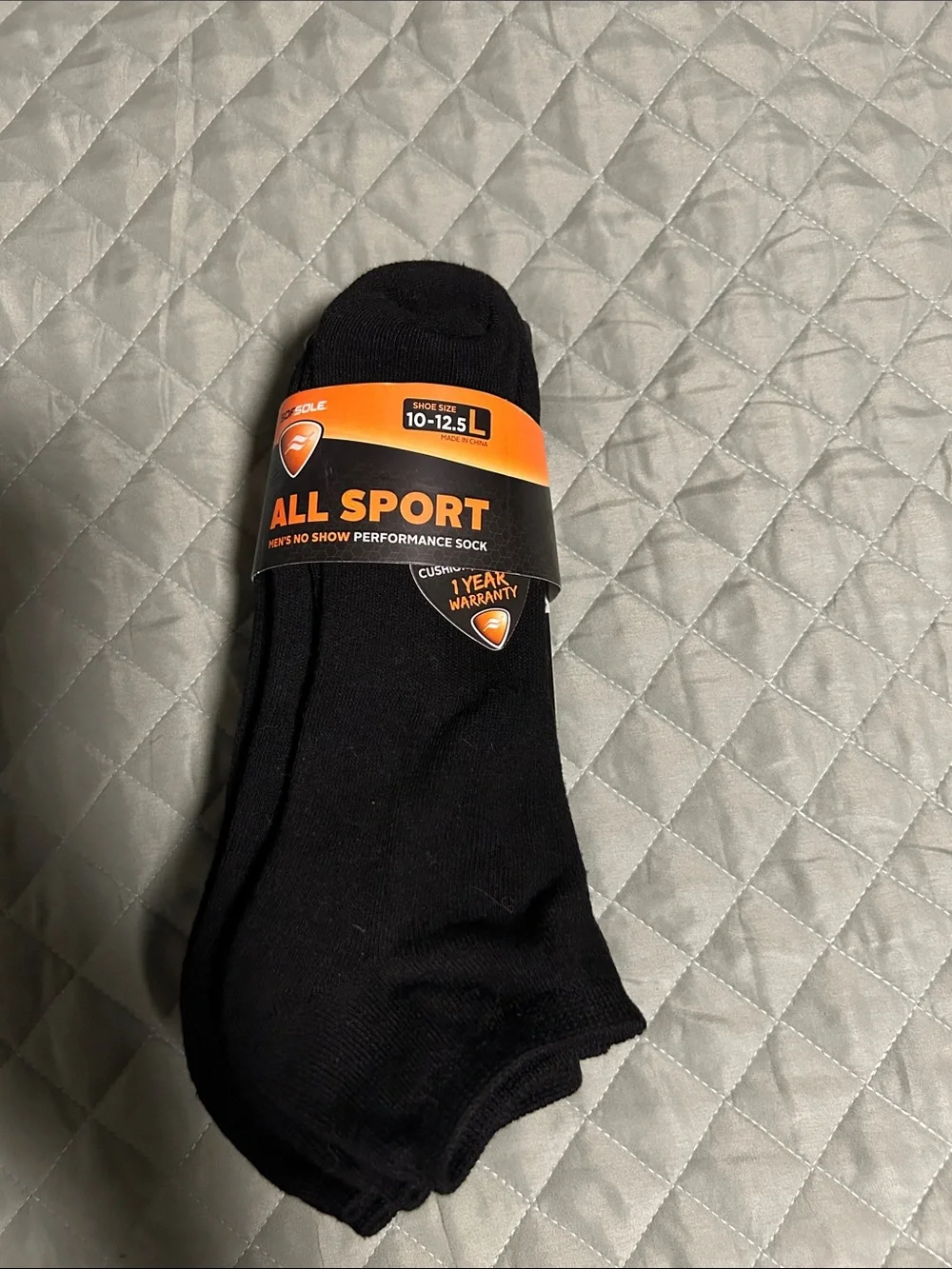 Men's No-Show Performance Socks - 6PK Black